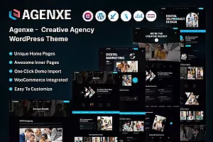 Agenxe-创意机构WordPress主题 Agenxe – Creative Agency WordPress Theme WordPress主题