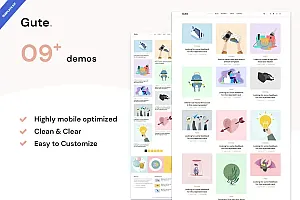 固特|最小博客WordPress主题 Gute | Minimalist Blog WordPress Theme WordPress主题