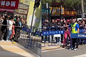 武汉一剧组封路与居民发生争执,交警称“不是我们封的”