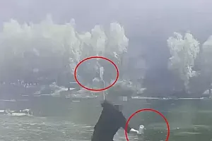 “以后这里禁止玩乐,我说的”,河南男子敲碎玻璃瓶后往河里扔,当地回应