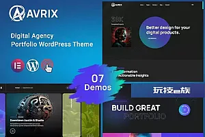 Avrix-数字代理产品组合WordPress Avrix – Digital Agency Portfolio WordPress WordPress主题