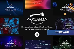 Woodsman—Elementor即将推出WordPress主题 Woodsman – Elementor Coming Soon WordPress Theme WordPress主题