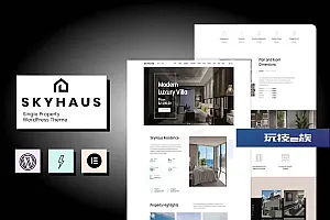 Skyhaus—单一属性一页主题 Skyhaus – Single Property One Page Theme WordPress主题