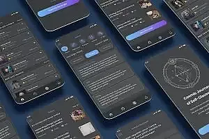 星座占星术应用程序UI模板 Horoscope Astrology & Zodiac Daily Reading App UI