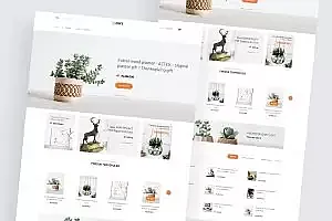 工艺品网站设计着陆页UI模板 craft website Landing Page Home