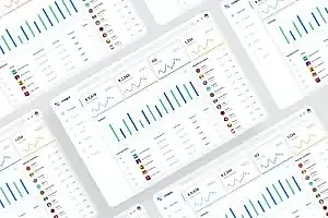 网站系统管理仪表盘设计Figma模板 Management Dashboard
