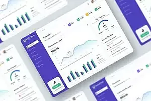 企业健康仪表板 UI 套件 Volution Dashboard UI KIT