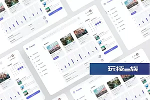 旅行社仪表板UI设计模板 Travala – Travel Dashboard