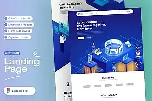 搜索引擎优化着陆页模板 SEO Landing Page