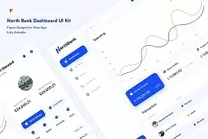 网上银行仪表盘 UI 套件 North Bank Dashboard UI Kit