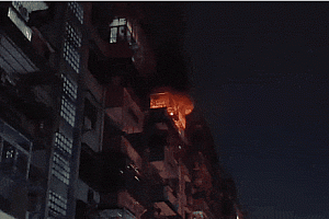 海口一居民房深夜突发火灾!墙面留有一句话……