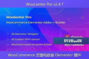 WooLentor Pro v2.4.7 – WooCommerce 页面构建器 Elementor 插件