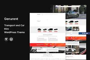 Genurent – 交通和租车 WordPress 主题