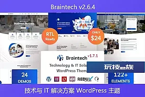 Braintech v2.6.4 – 技术与 IT 解决方案 WordPress 主题