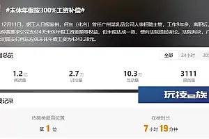 热搜!男子4天年假未休获4000多元补偿,法院:未休年假按300%工资补偿!