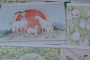 老人手绘彩铅画《生肖闹新春》:耗时一个月,庆祝第一个“非遗版”春节