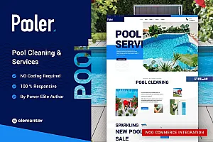 Pooler – 游泳池清洁服务 WordPress