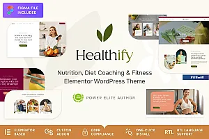 Healthify – 饮食食谱和健康指导主题