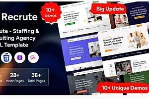 招聘人员配备和招聘机构WordPress主题