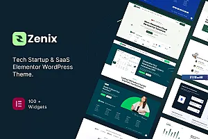 Zenix – 科技初创企业和 SaaS WordPress 主题
