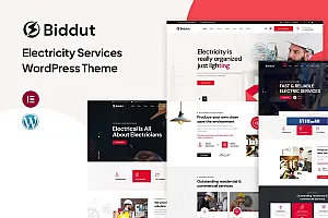Biddut – 电力服务 WordPress 主题