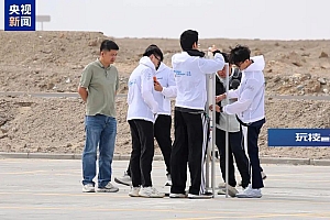 25名中学生,在青海成功发射一枚探空火箭