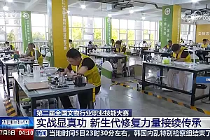 第二届全国文物行业职业技能大赛 实战显真功 新生代修复力量接续传承