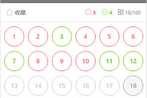 题库:选择选项,切换至下一题微信小程序源码