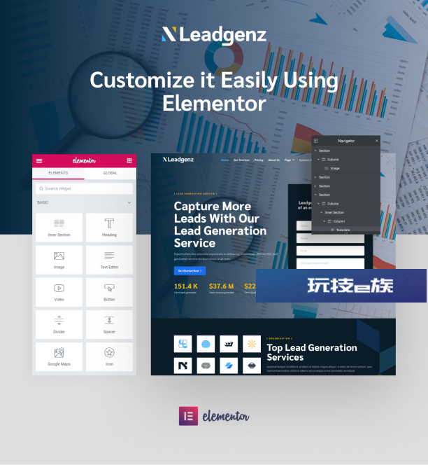 潜在客户生成器 Elementor 模板