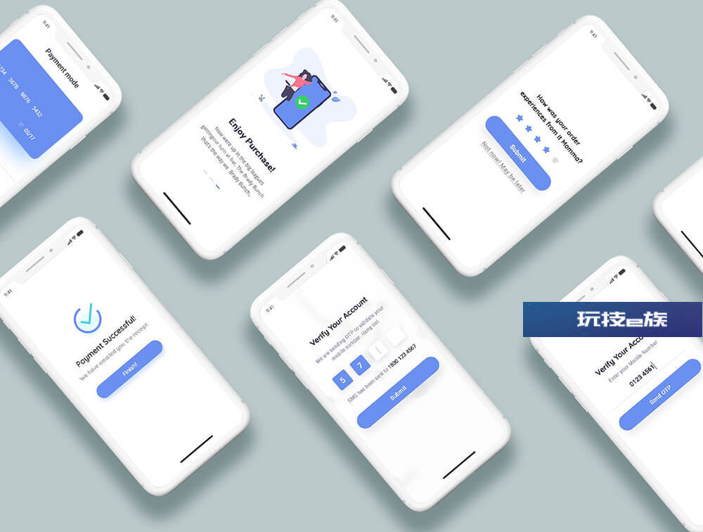 玩技下午茶:在线商店App移动应用UI套件